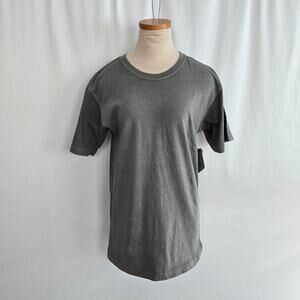U.S. Apparel Cotton T-Shirt Women's S Charcoal Crew Neck Short Sleeve NWT